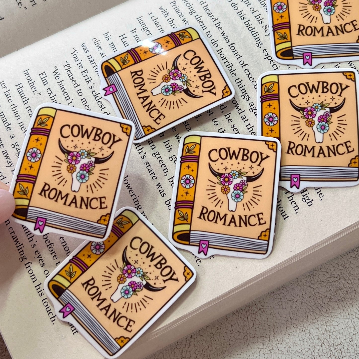 Cowboy Book Sticker