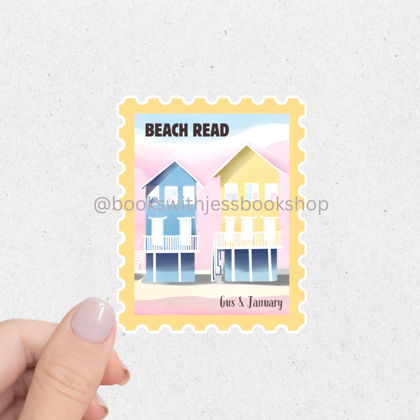 Beach Read Stamp Sticker