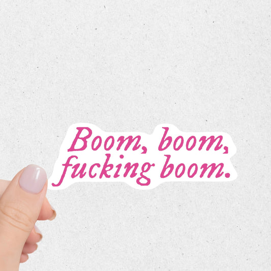 Boom Boom Sticker