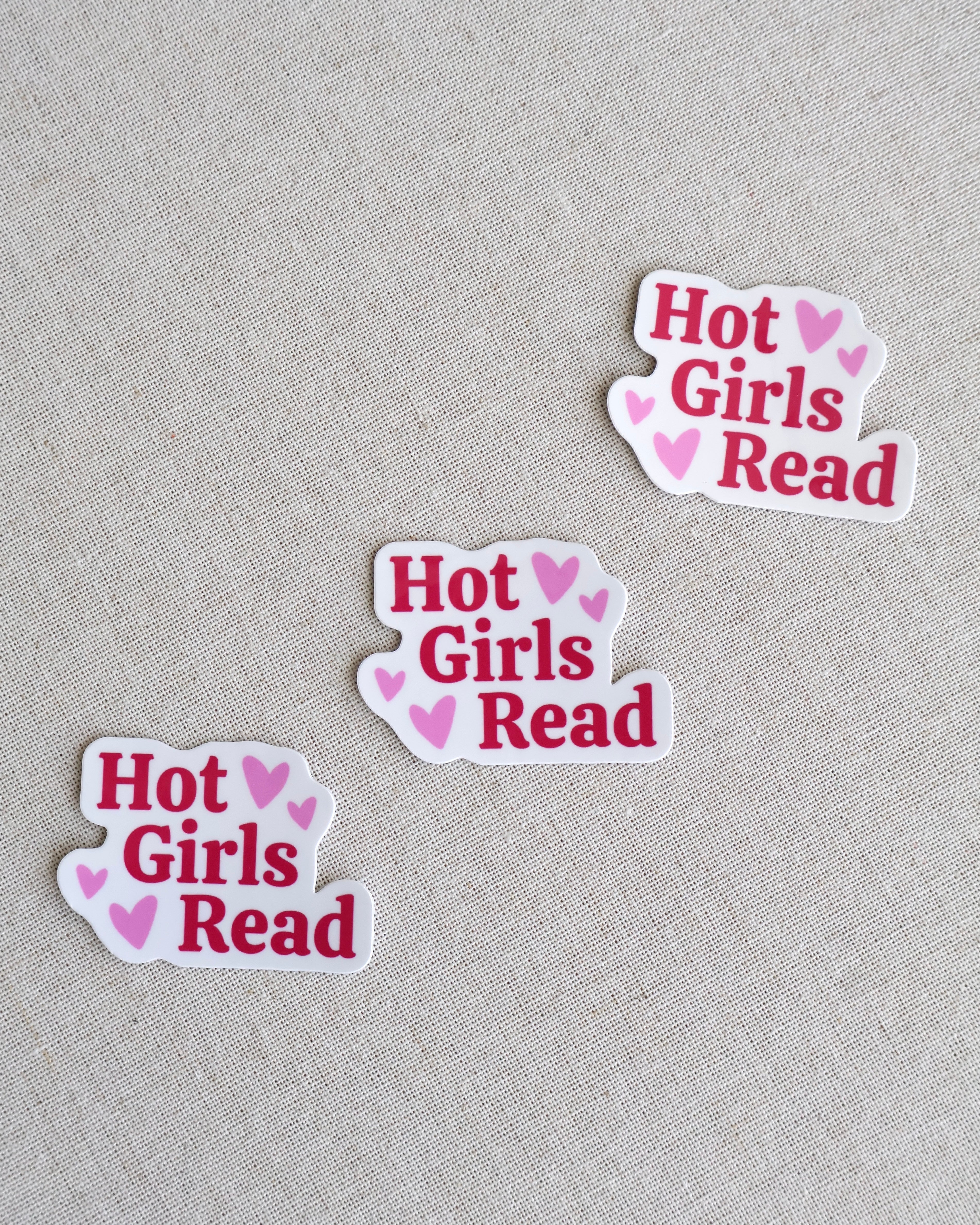 Hot Girls Read Sticker