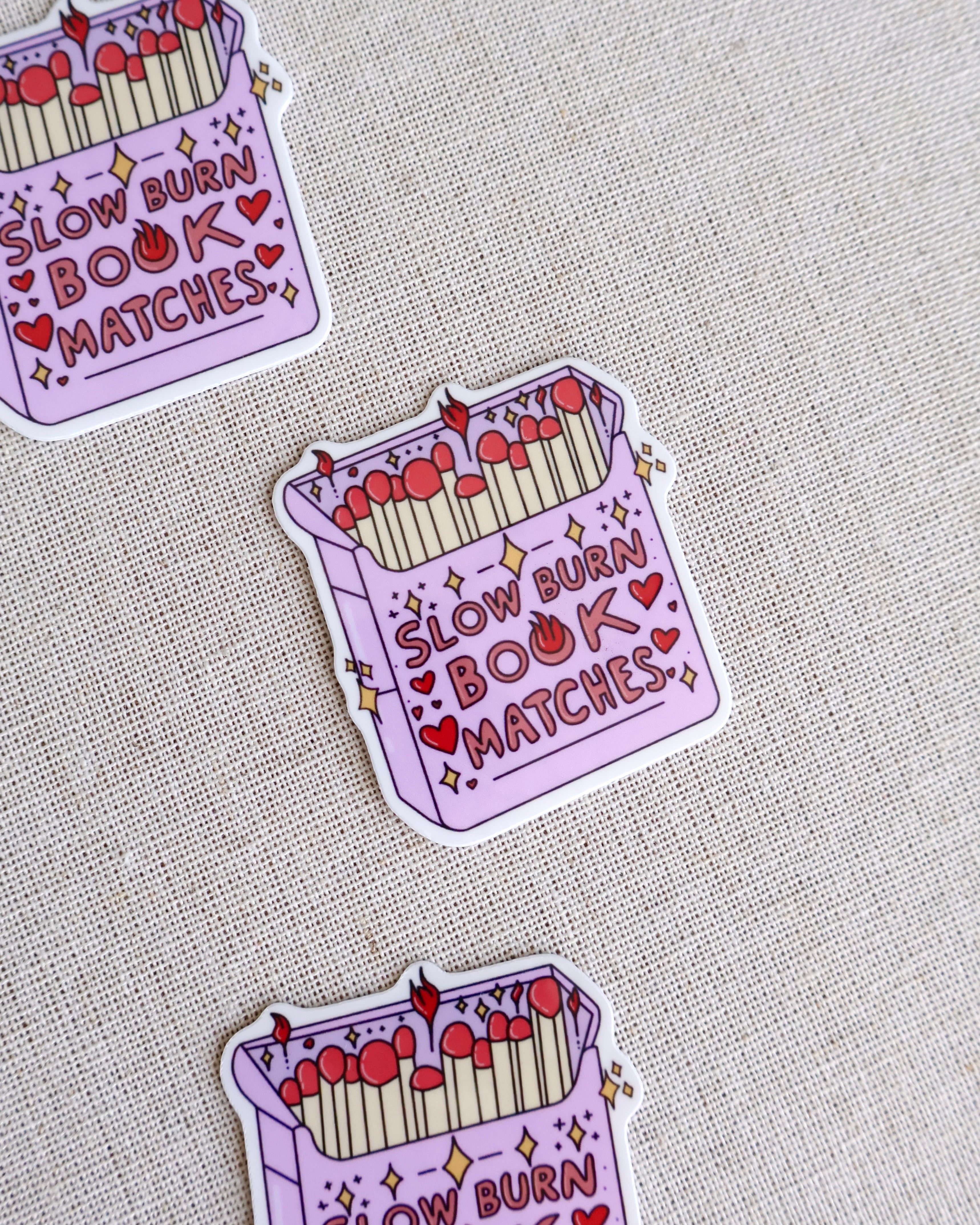 Slow Book Matches Sticker