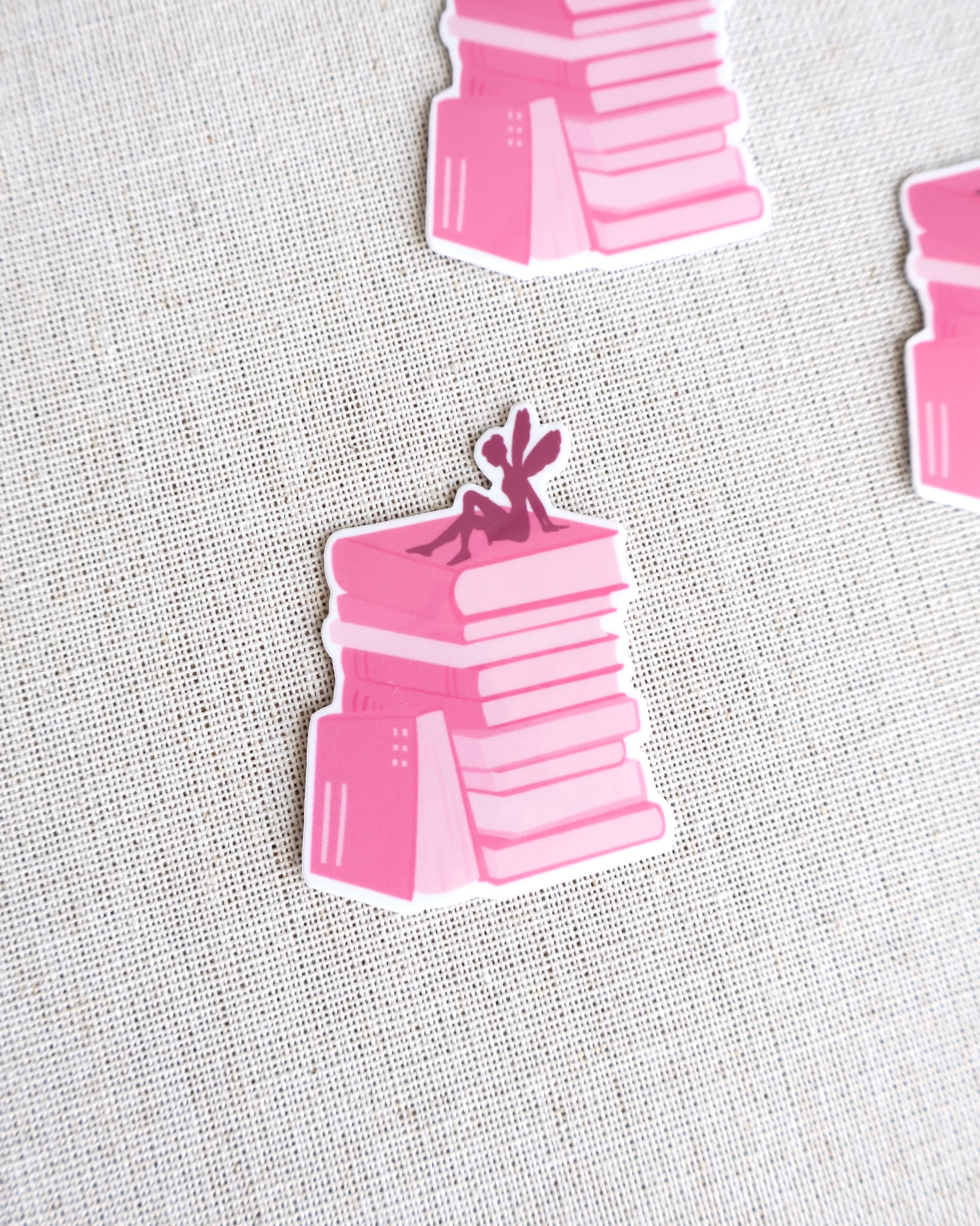 Fairy On Books Sticker