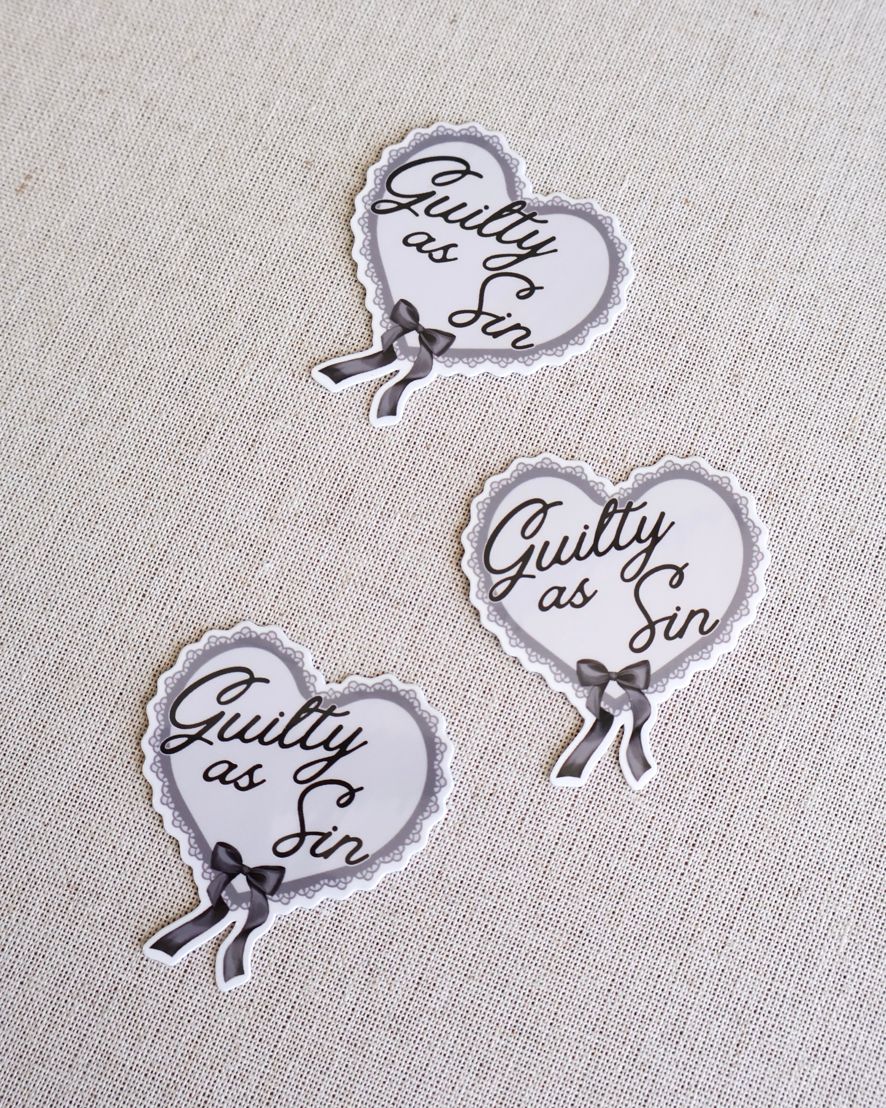 Guilty As Sin Sticker