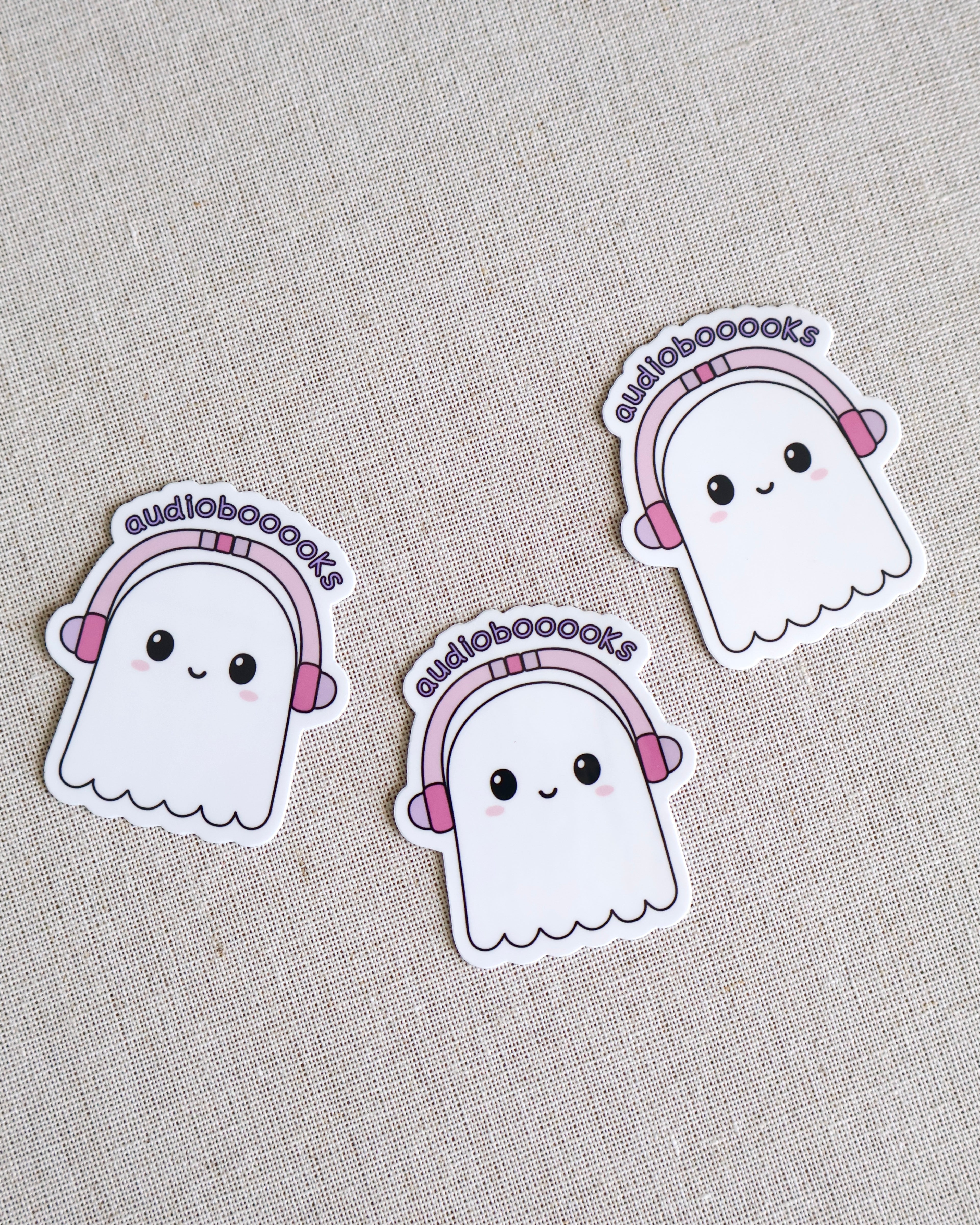 Audiobooks Ghost Sticker