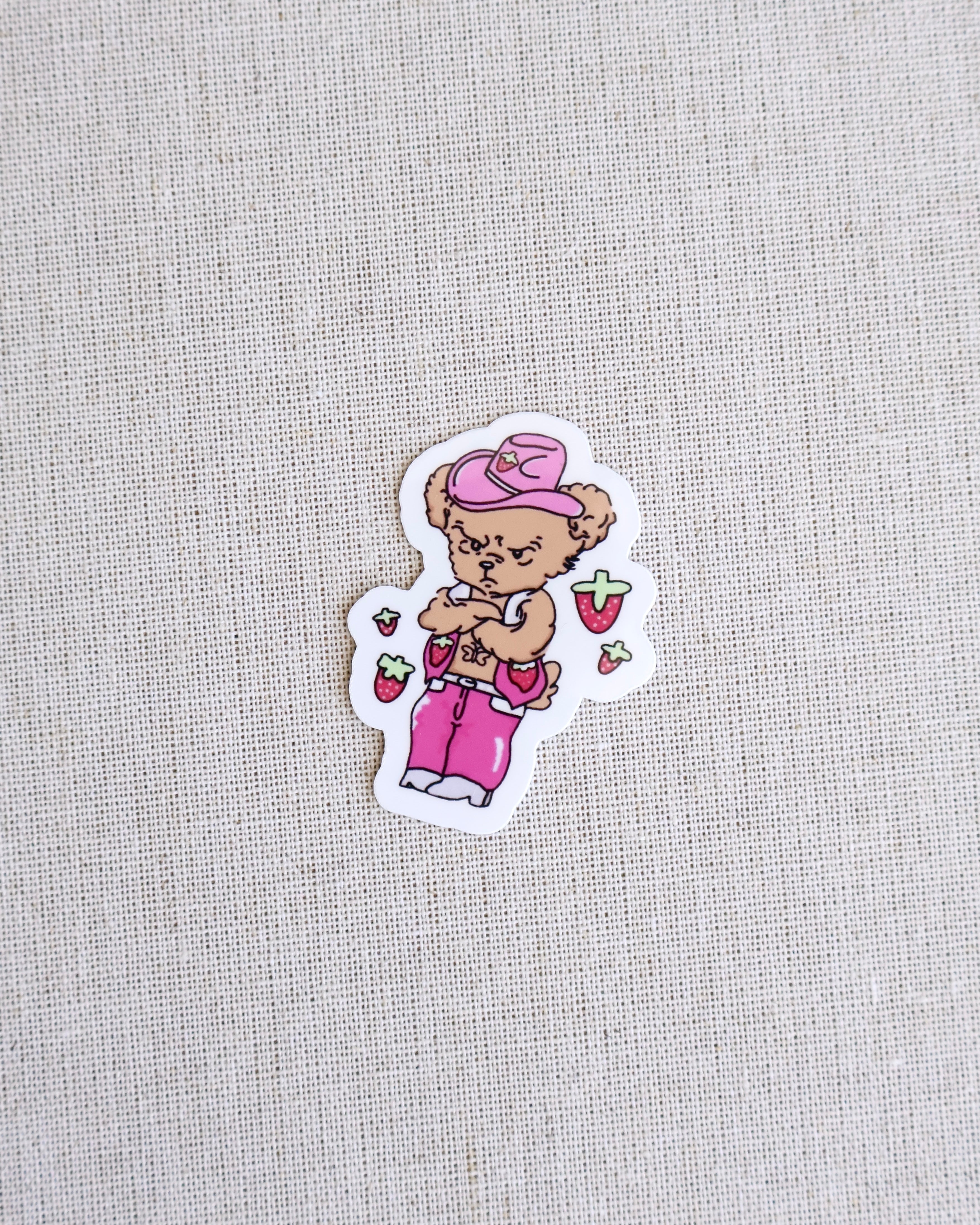 Harry Bear Strawberry Sticker