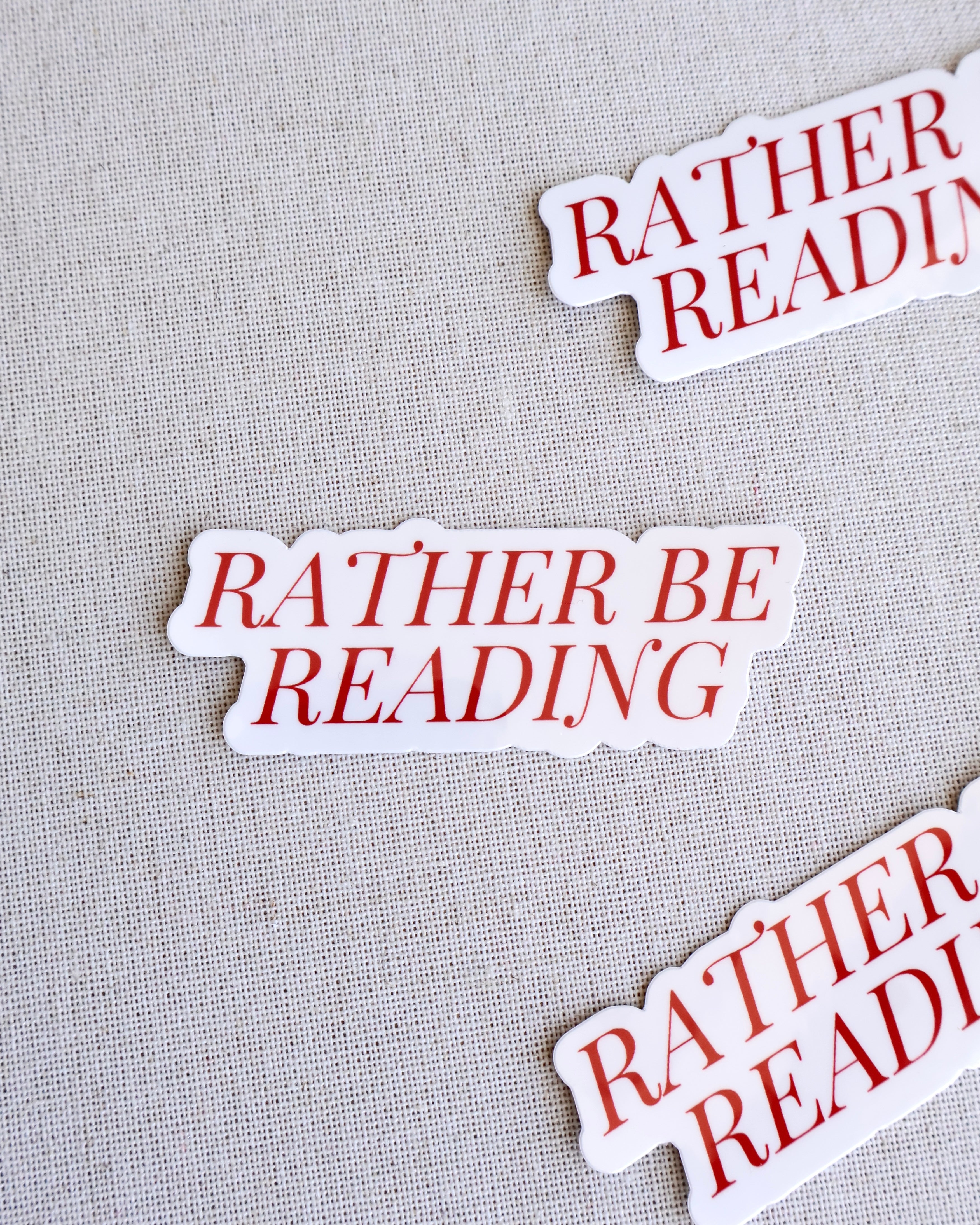 Rather Be Reading Sticker