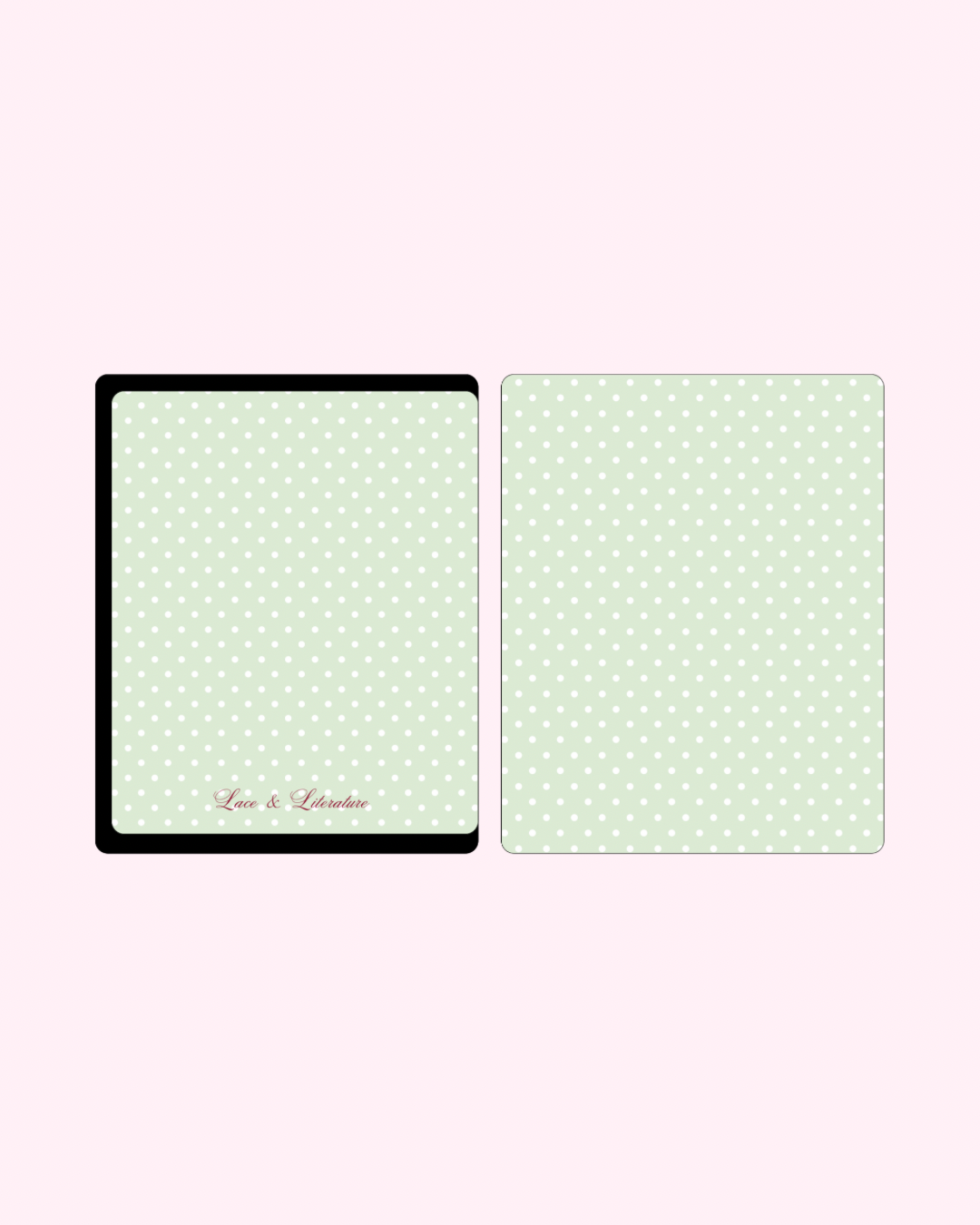 Green Polka Kindle Case
