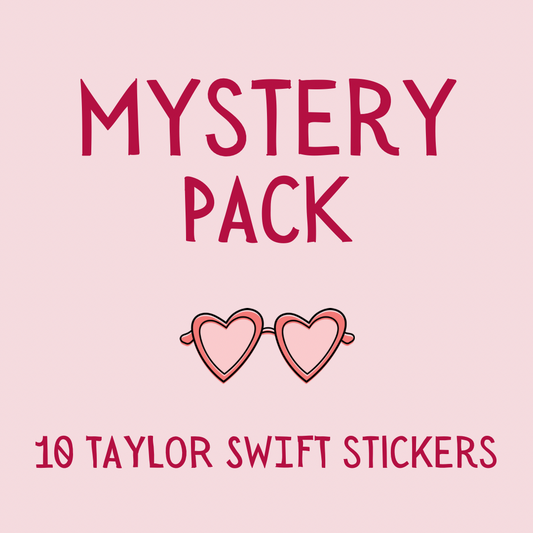 MYSTERY PACK OF 10 - T Swift Stickers