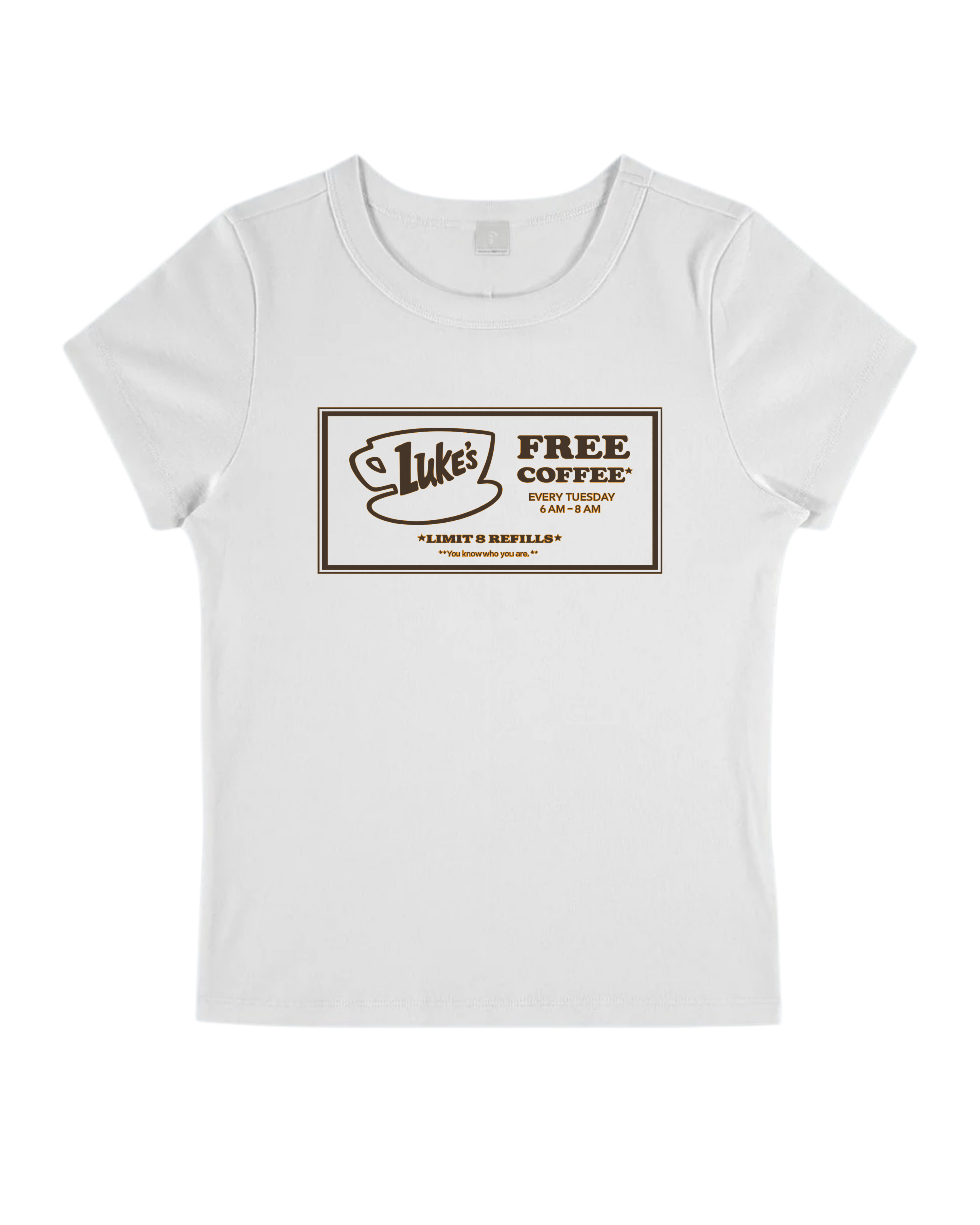 Lukes Free Coffee Baby Tee