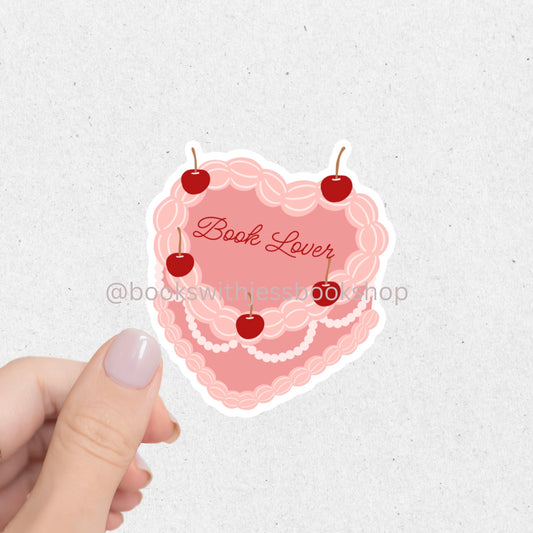 Book Lover Cake Sticker