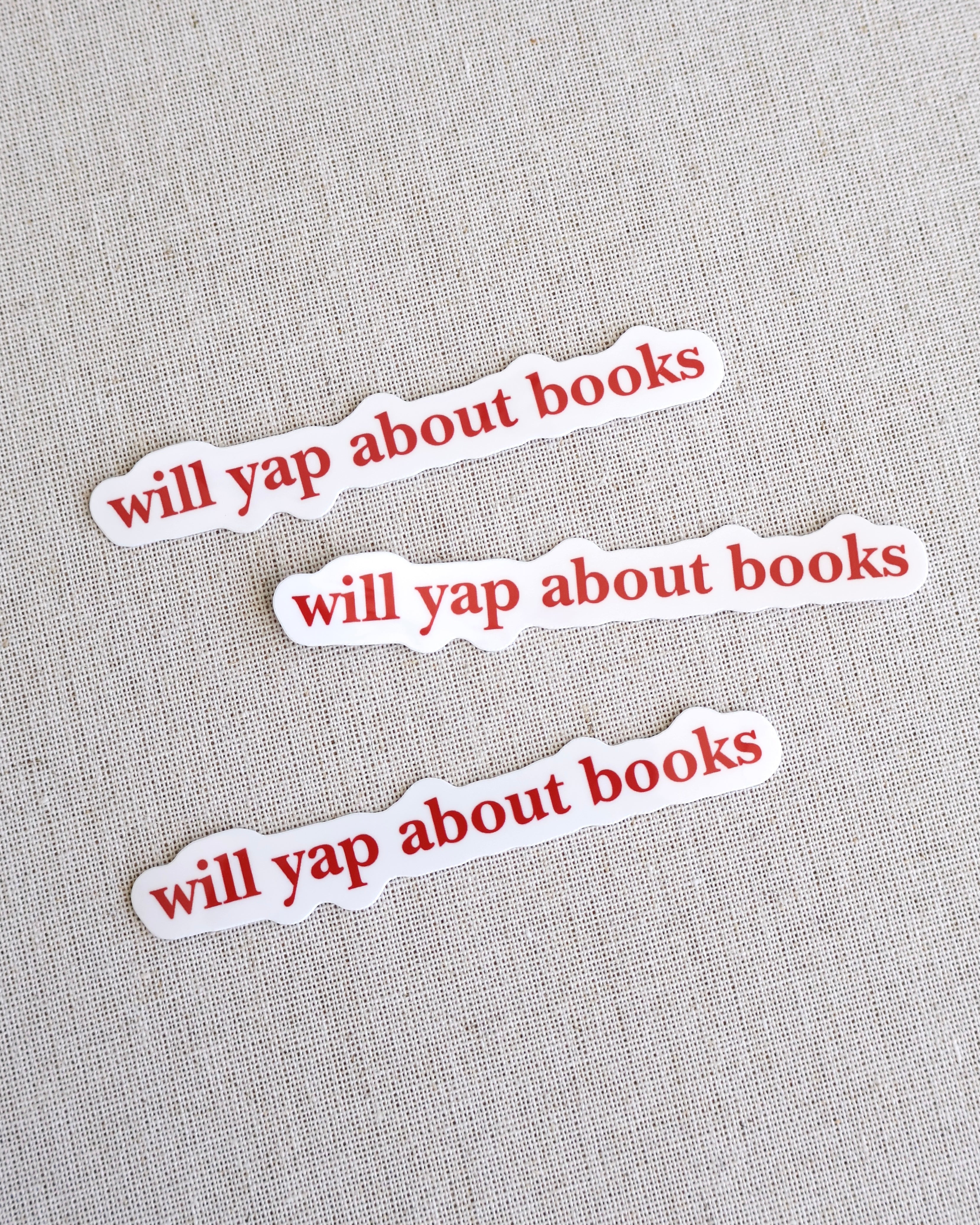 Will Yap About Books Sticker