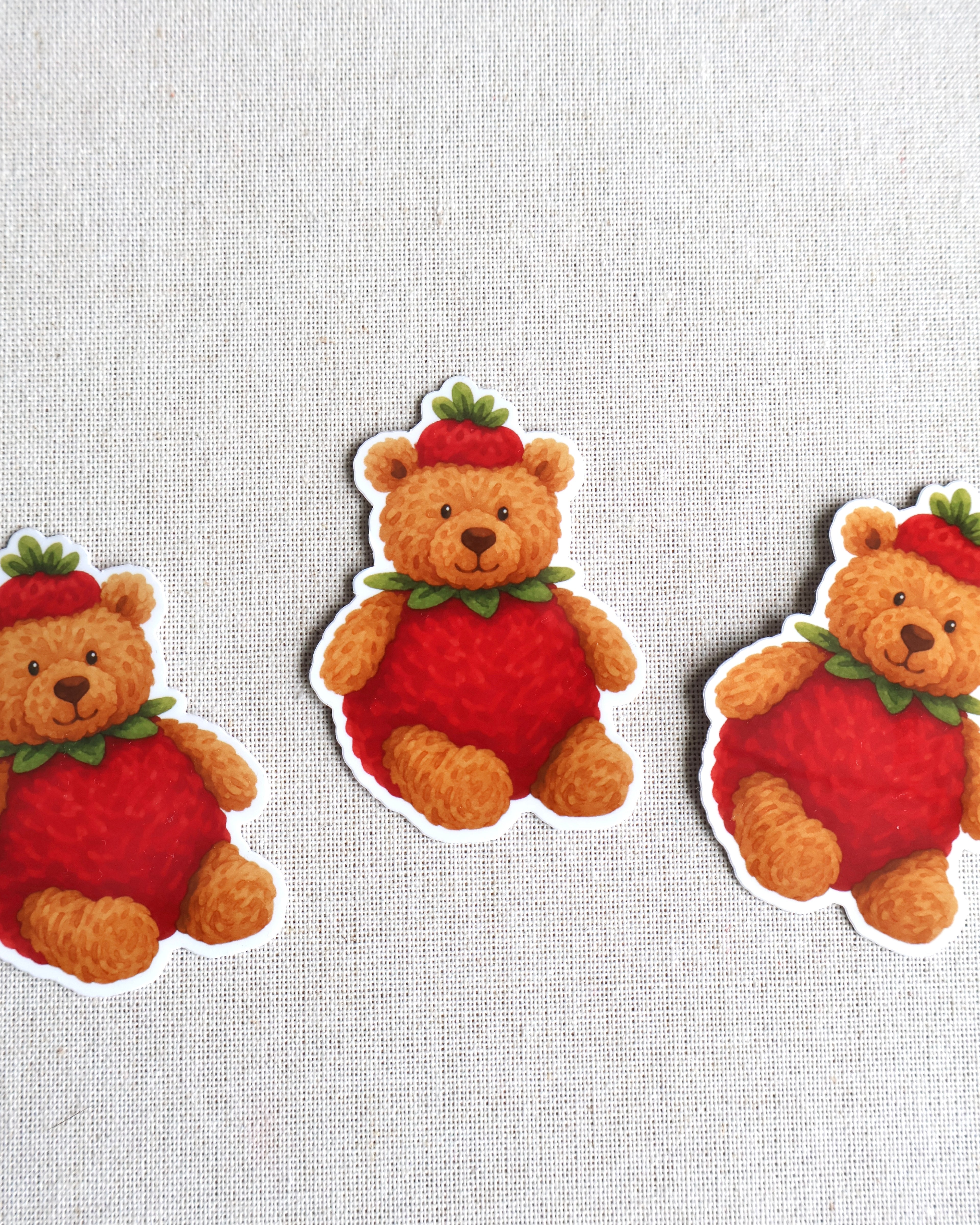 Strawberry Bear Sticker