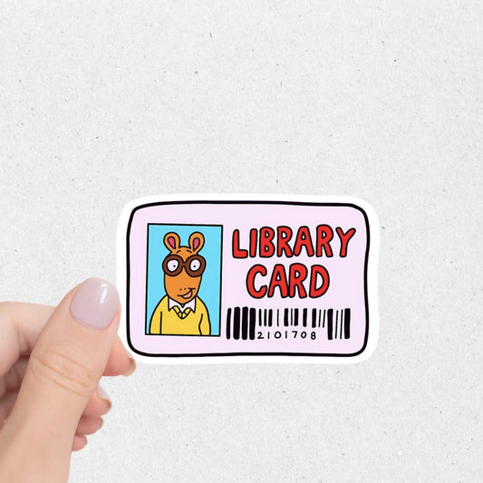 Library Card Sticker