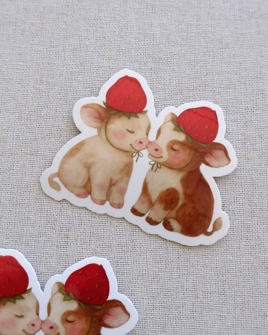 Strawberry Calves Sticker