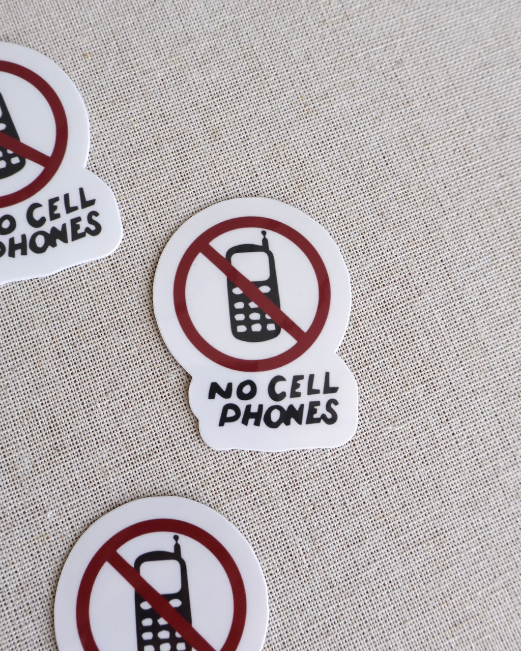 No Cell Phones Sticker