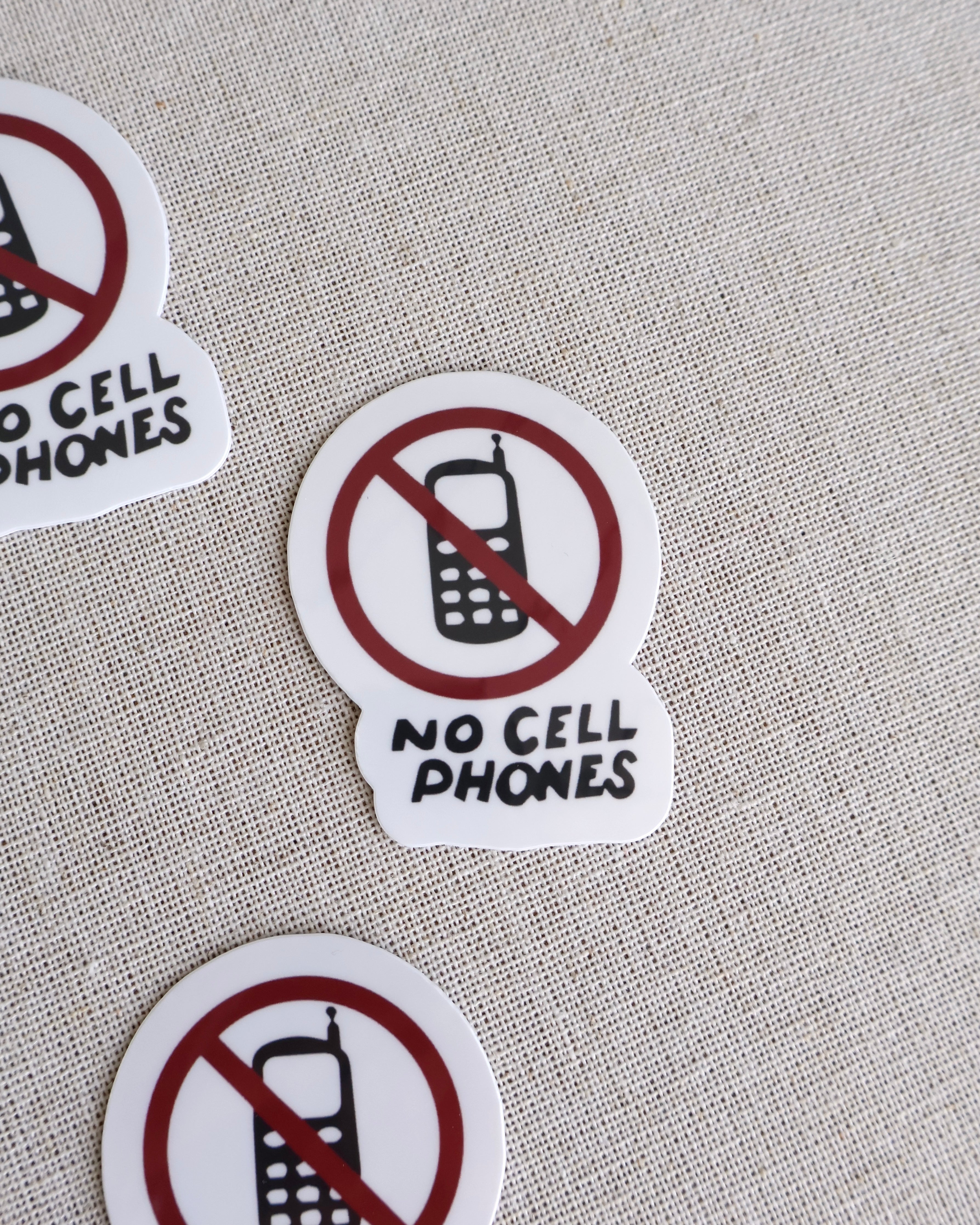 No Cell Phones Sticker