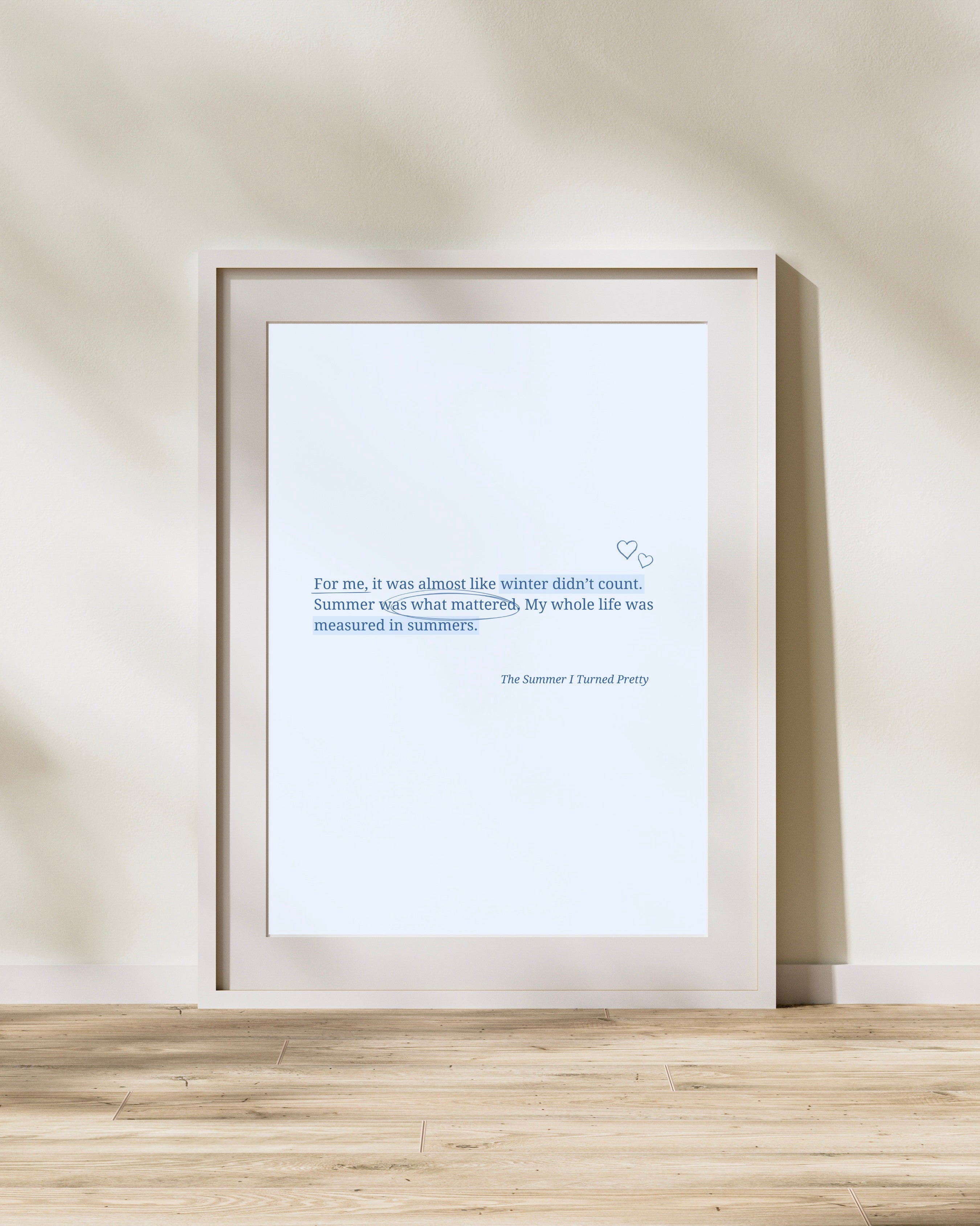 The Summer I Turned Pretty Quote Print