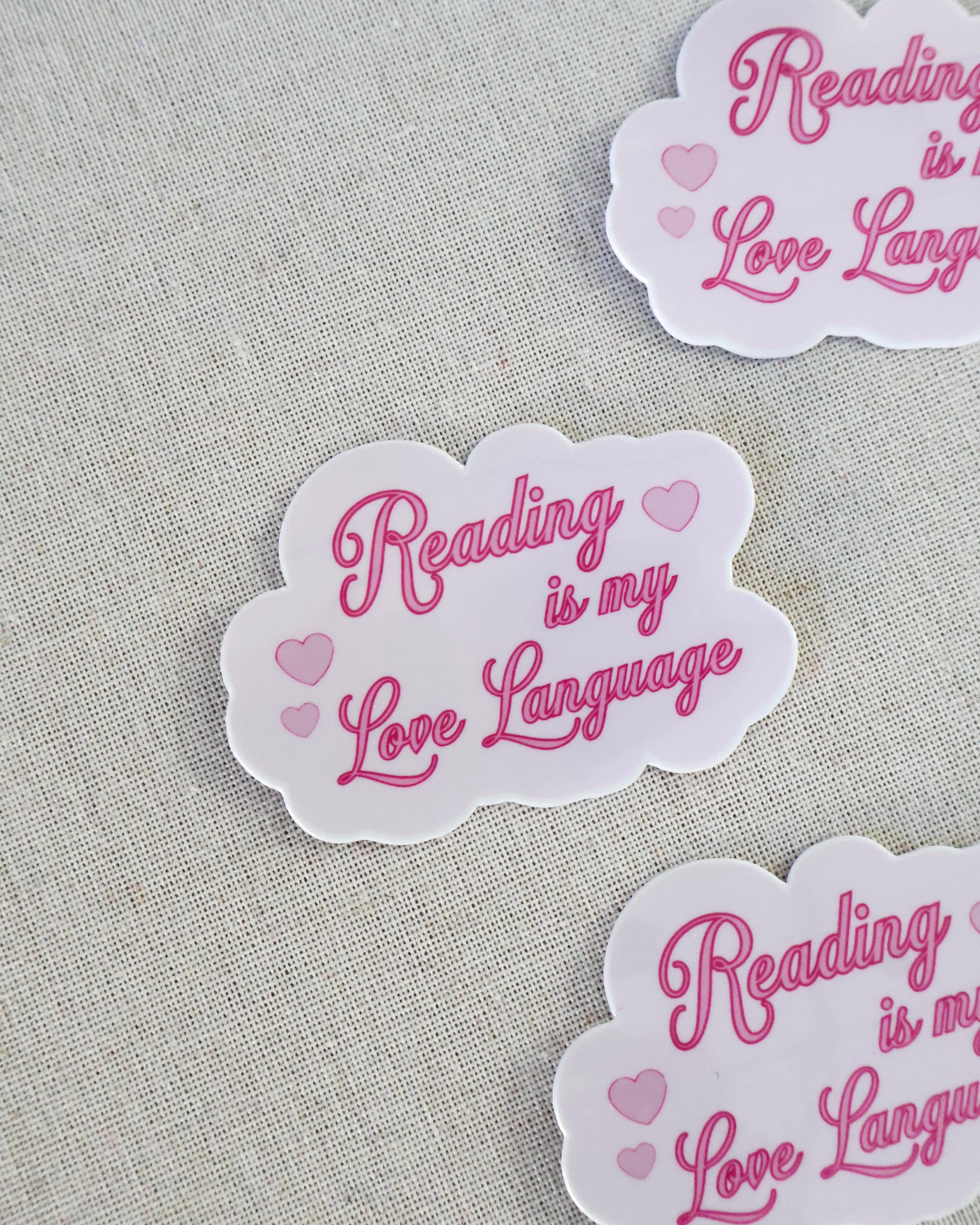 Reading Is My Love Language Sticker