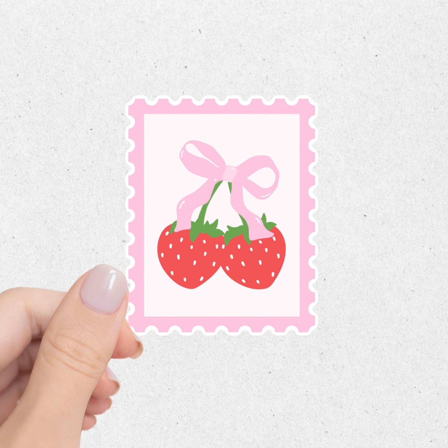 Cherry Stamp Sticker