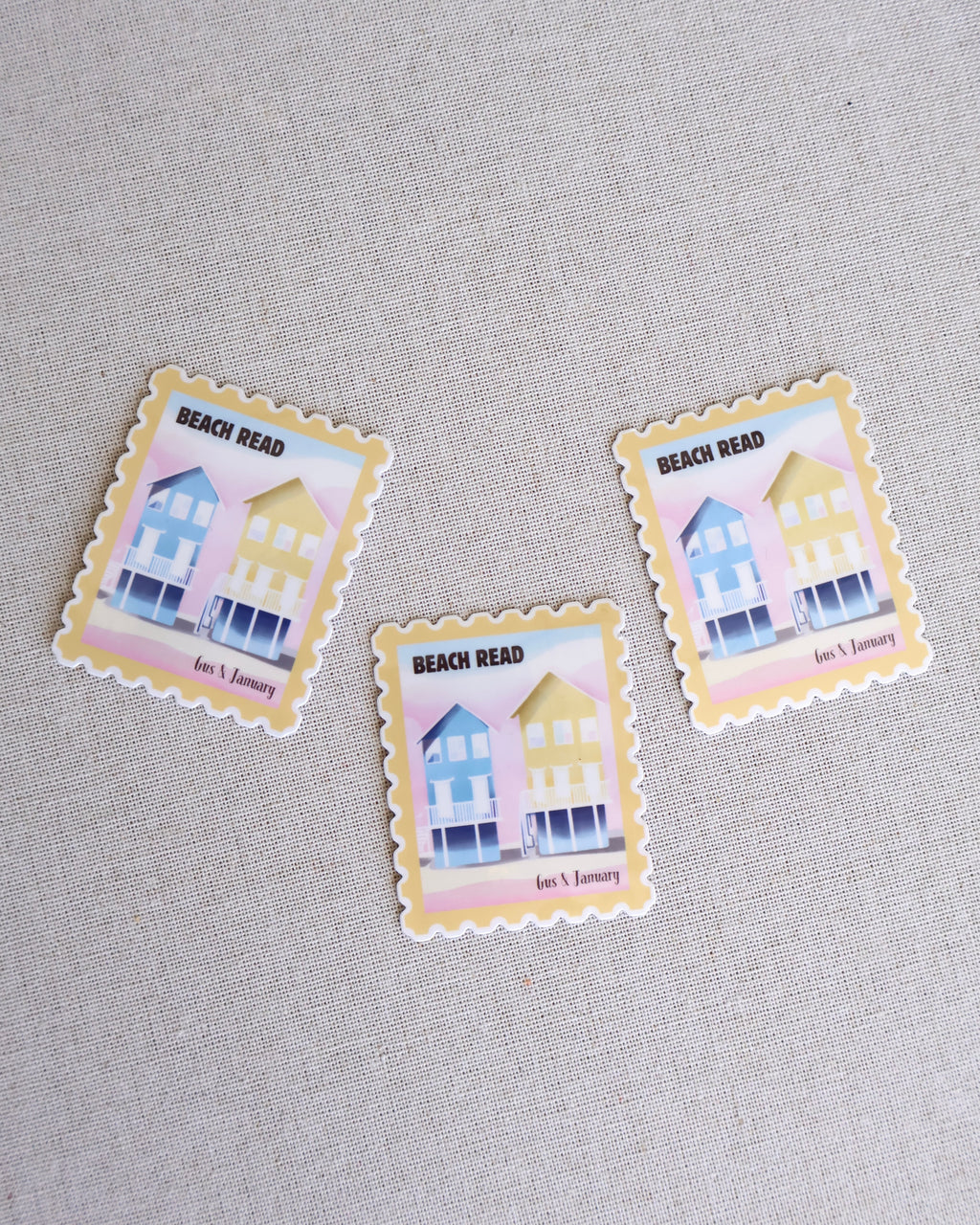 Beach Read Stamp Sticker