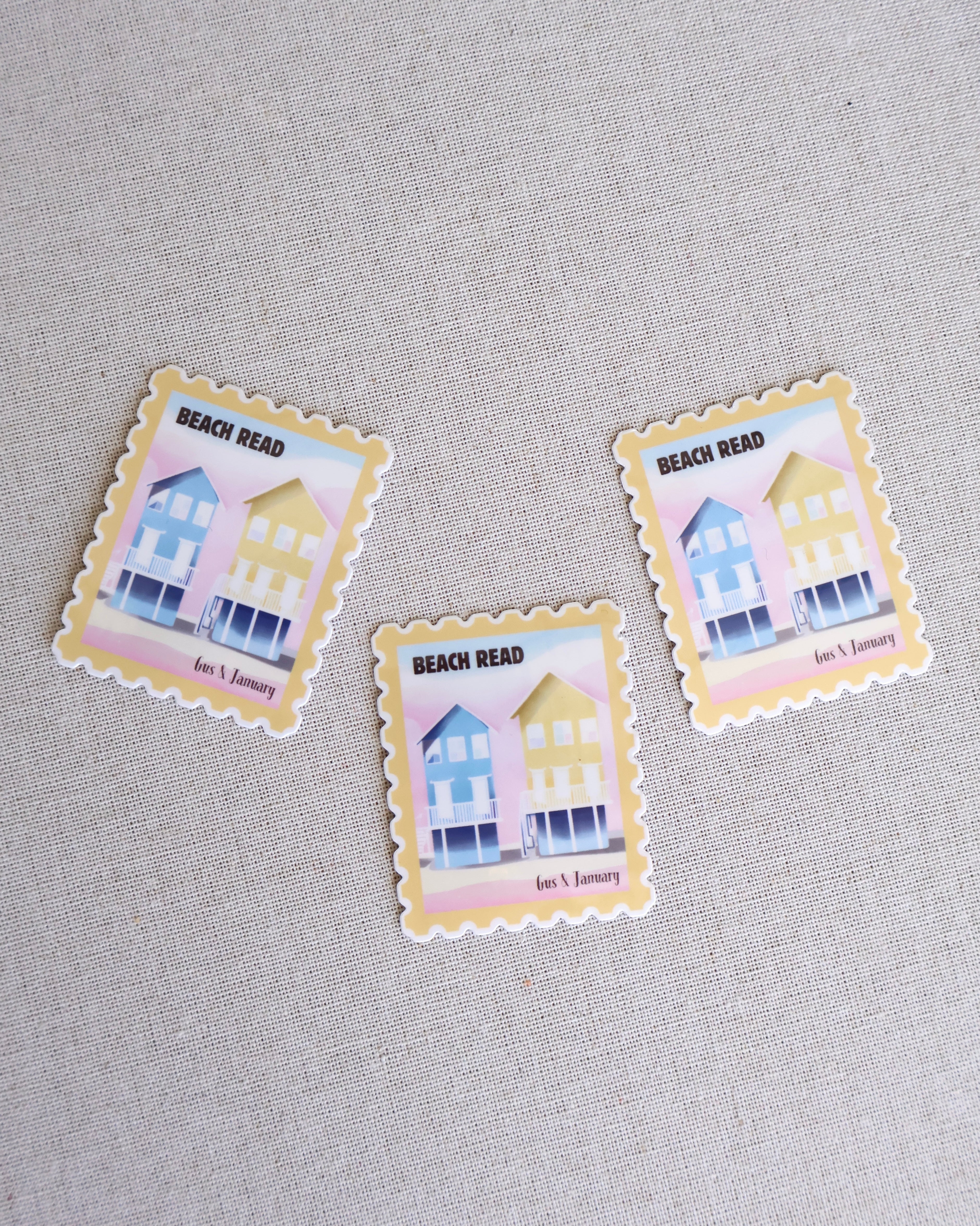 Beach Read Stamp Sticker