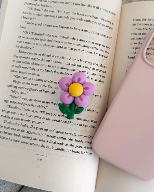 Purple Flower Popsocket