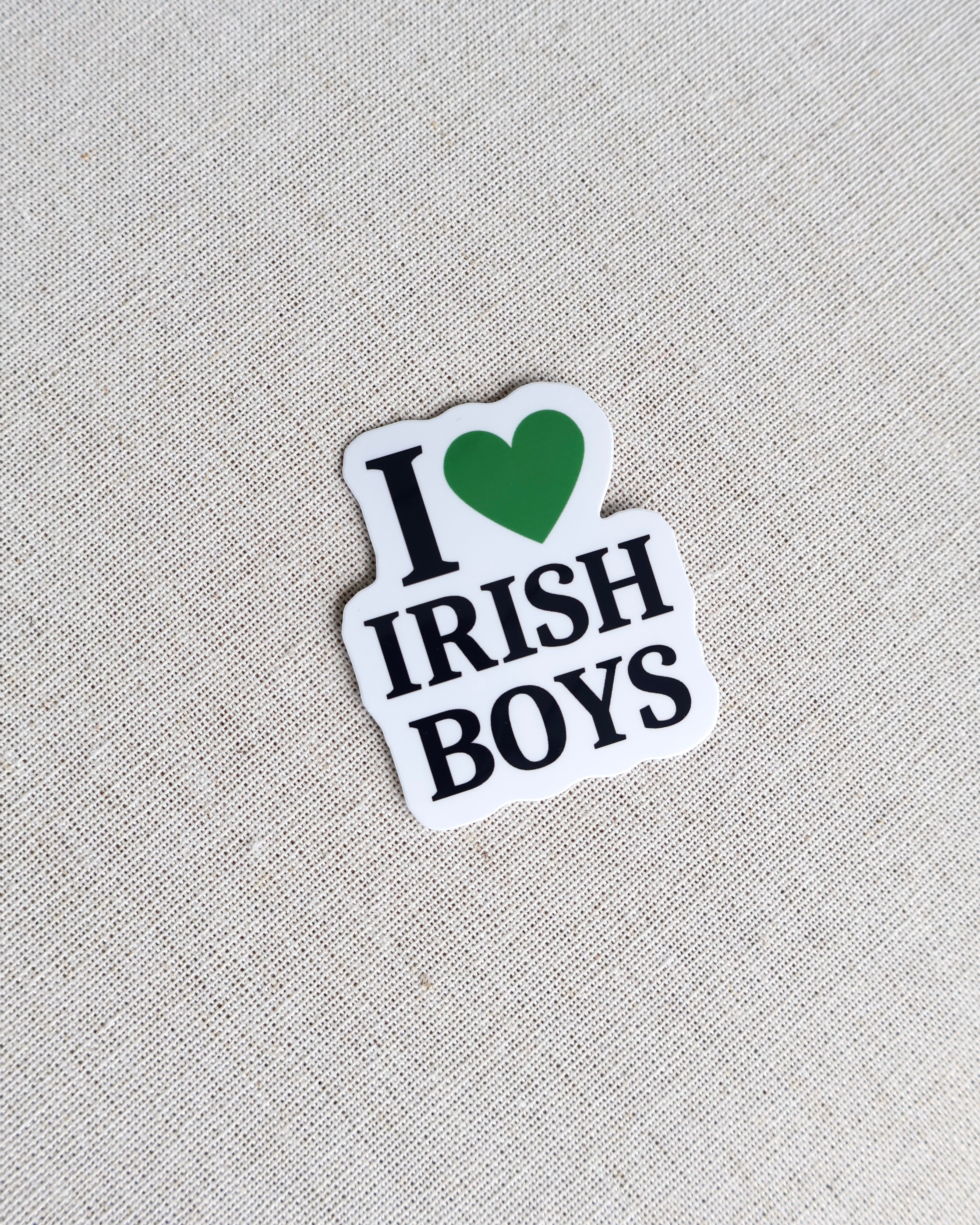 I Love Irish Boys Sticker