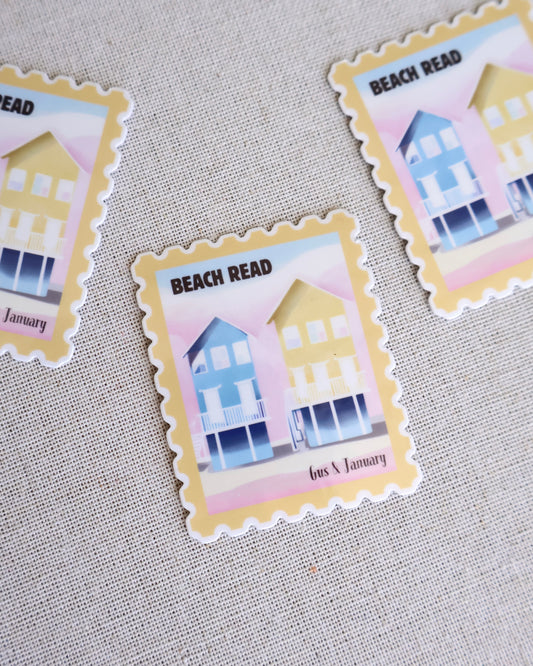 Beach Read Stamp Sticker