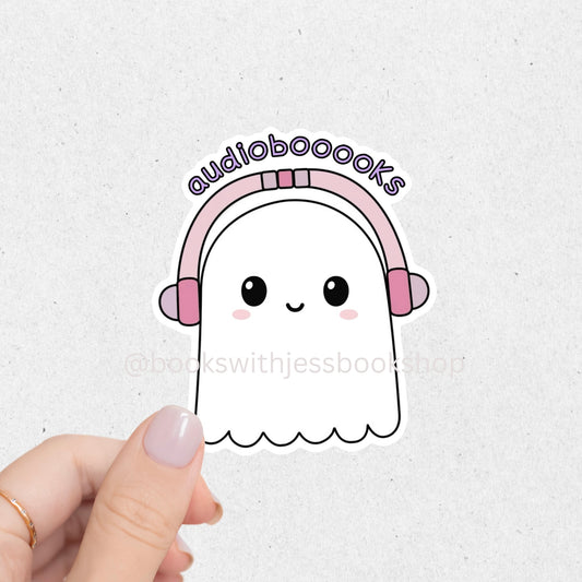 Audiobooks Ghost Sticker