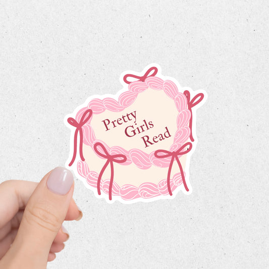 Pretty Girls Read Sticker