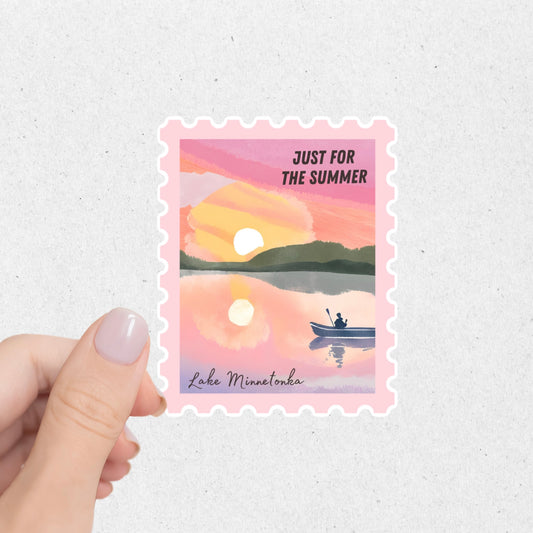 Just For The Summer Stamp Sticker