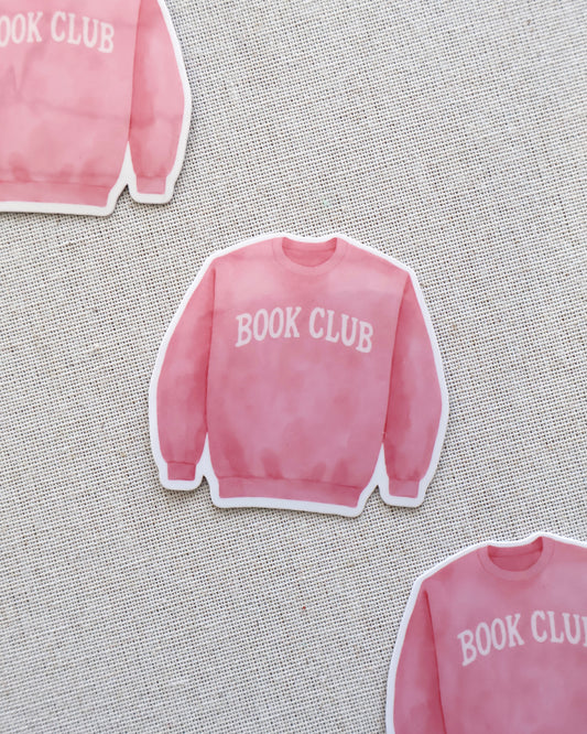 Book Club Jumper Sticker