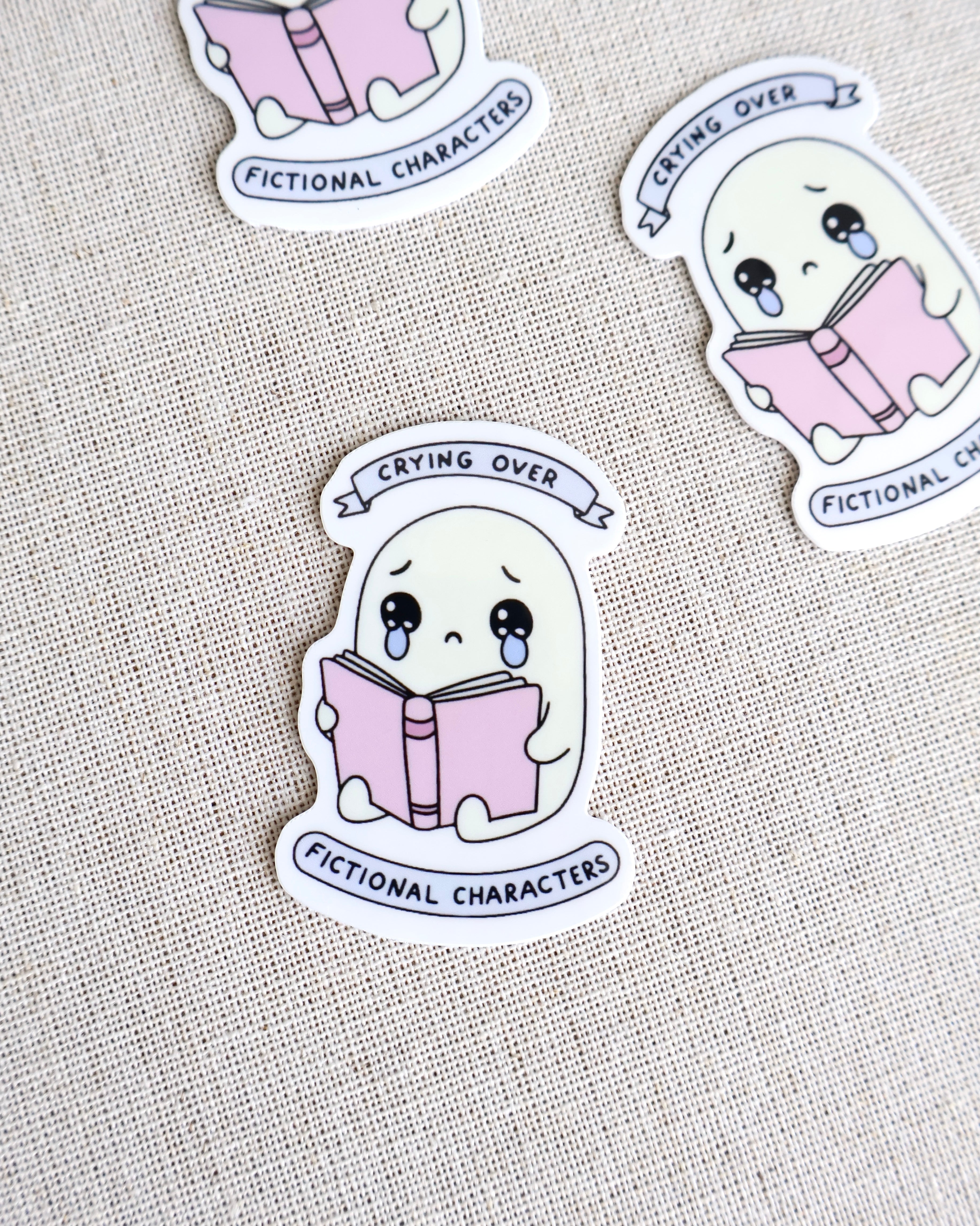 Ghost Crying Over Fictional Characters Sticker