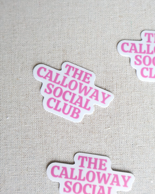 Calloway Social Club Sticker