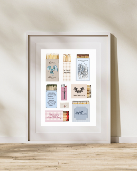 Fourth Wing Matchbox Print