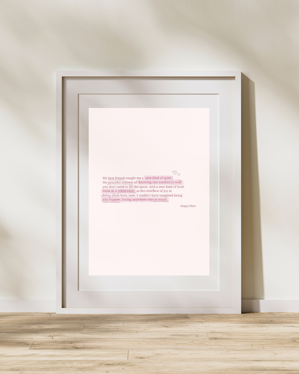 Happy Place Book Quote Print