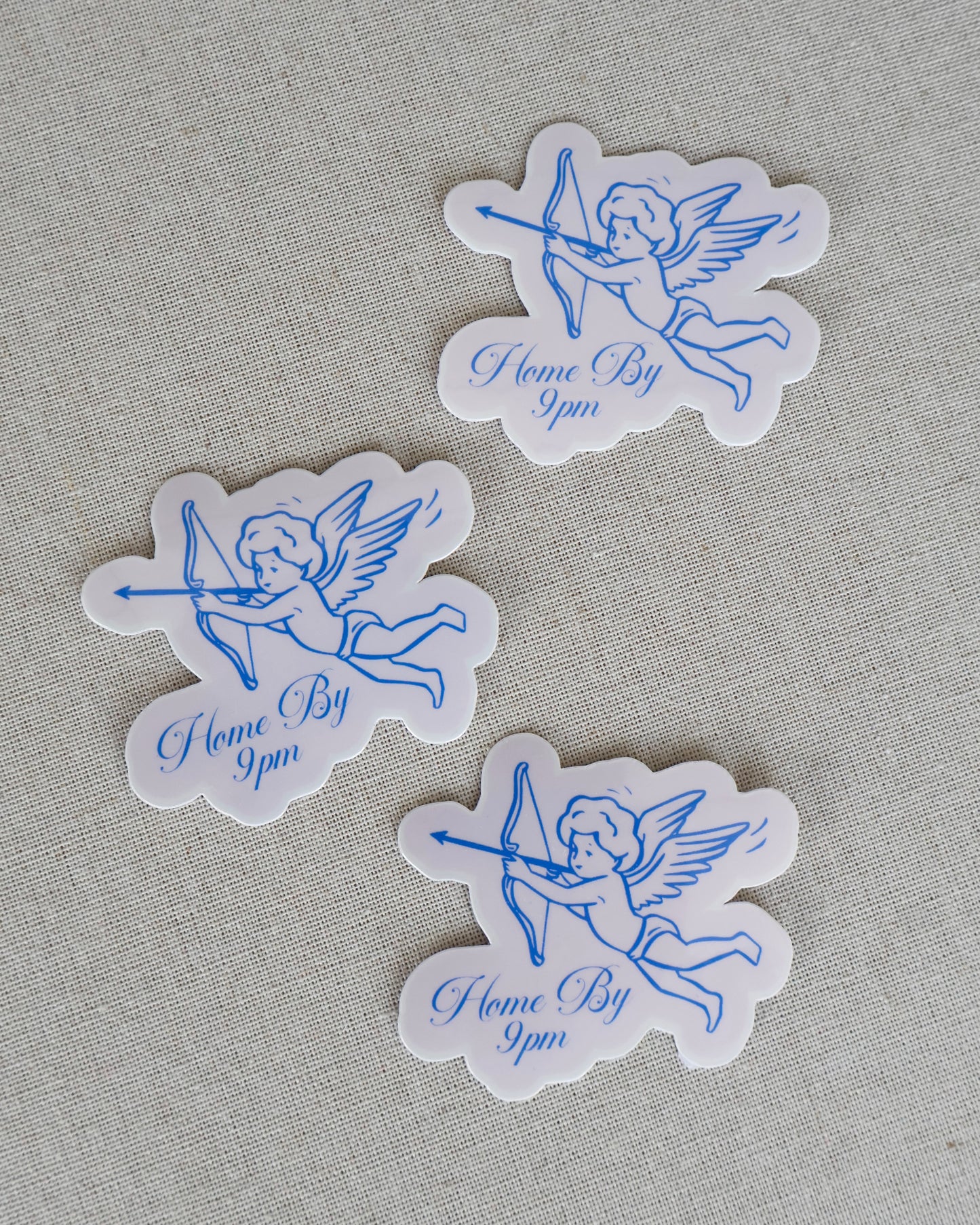 Home By 9pm Sticker