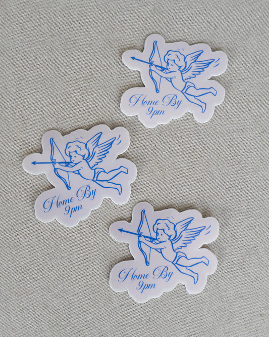 Home By 9pm Sticker