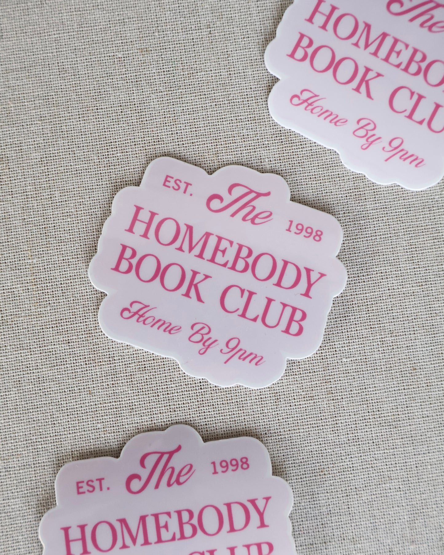 The Homebody Bookclub Sticker