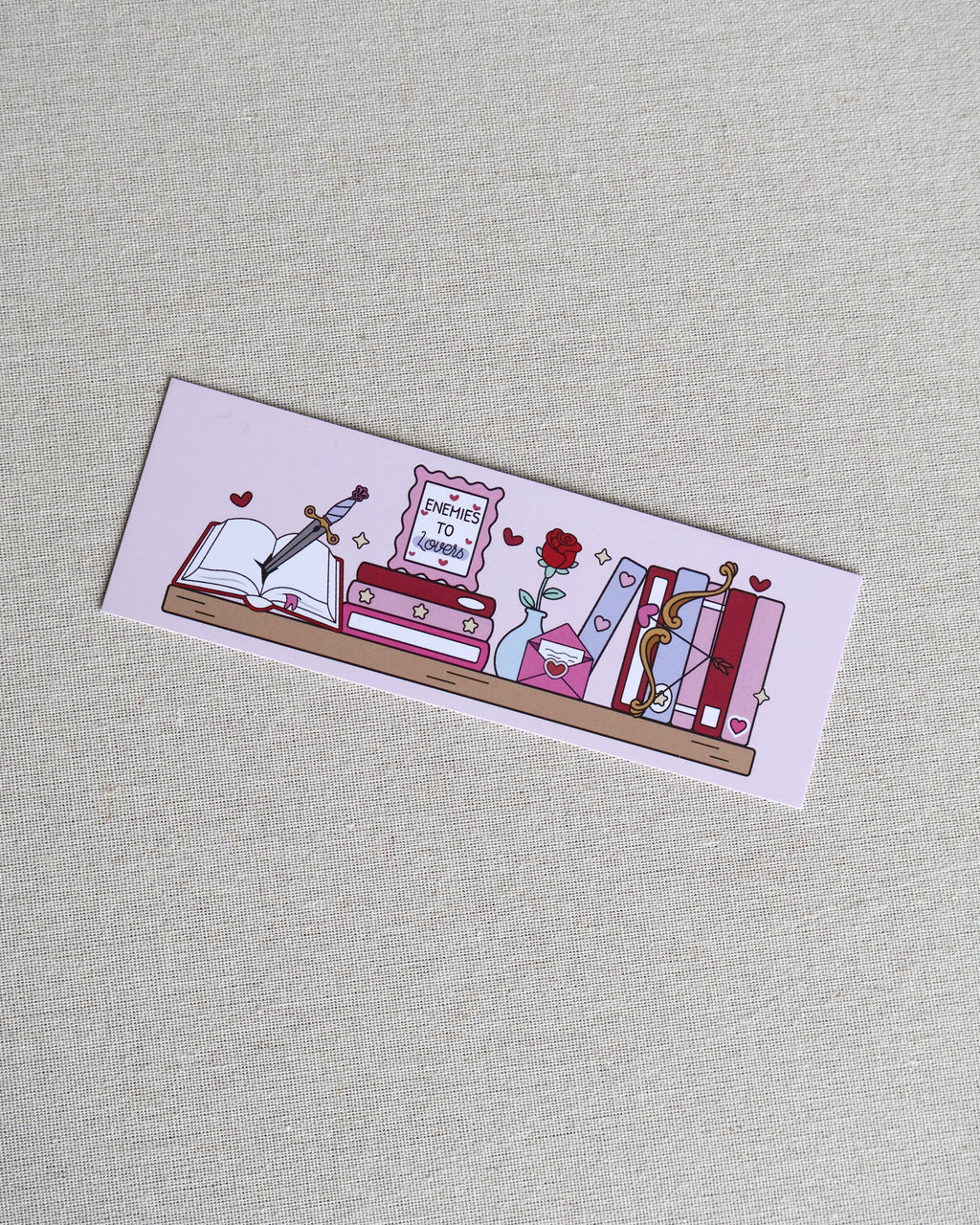 Enemies To Lovers Shelf Bookmark