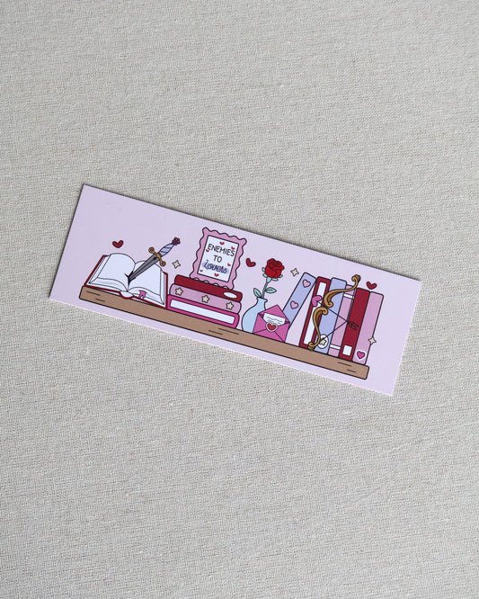Enemies To Lovers Shelf Bookmark