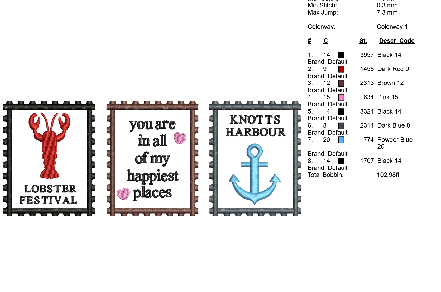 Happy Place Embroidery File