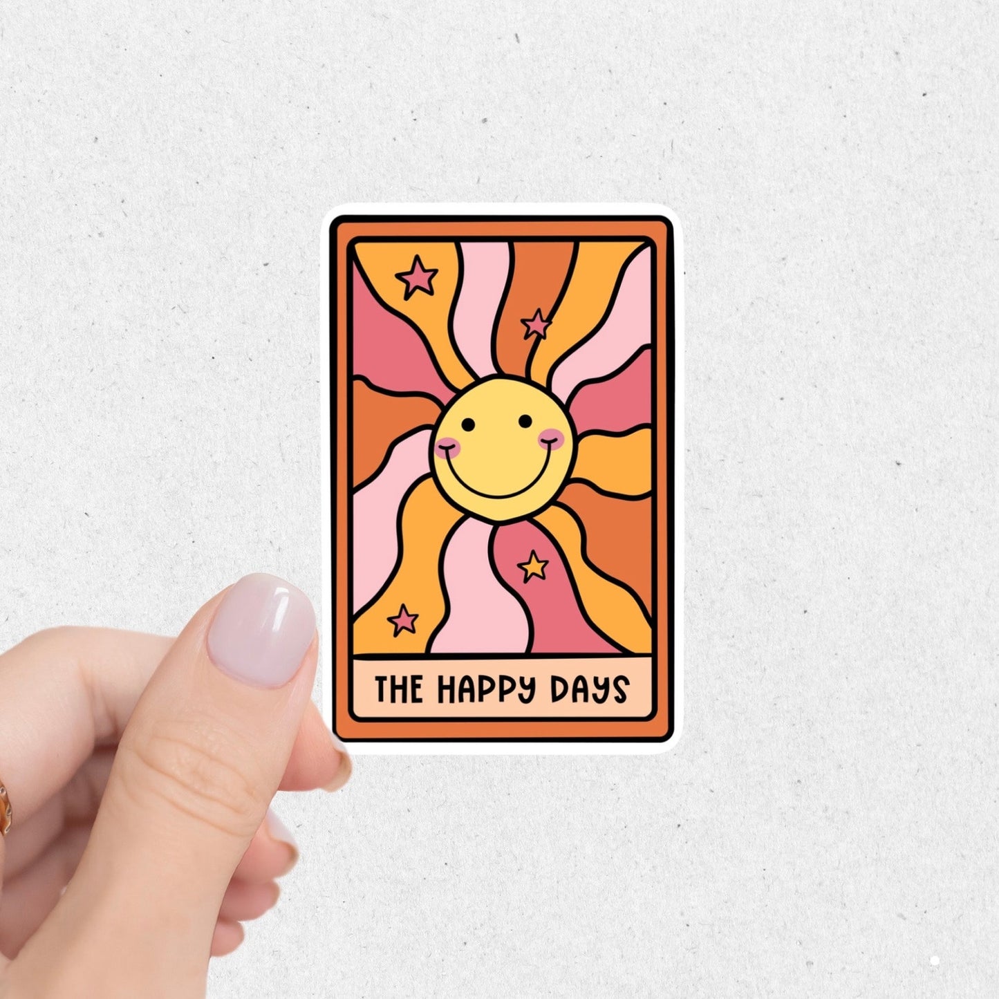 Happy Days Tarot Card Sticker