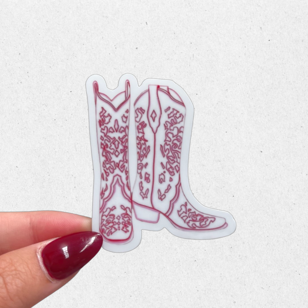 Cowboy Boots Sticker